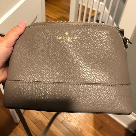 Gray Kate Spade Crossbody Purse - Picture 1 of 4